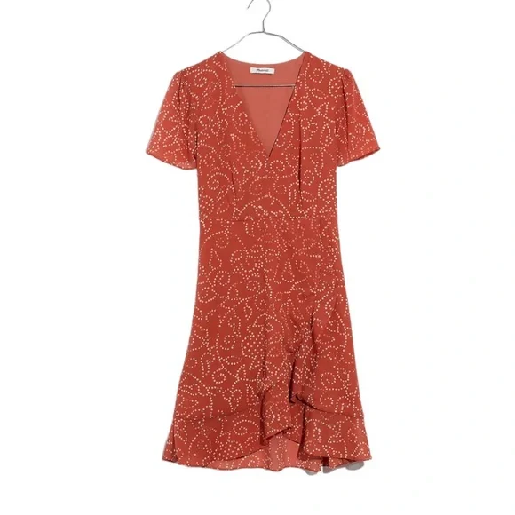 Madewell Posy Ruffle Dress in Twisted Vines Sz 2 - Picture 4 of 15